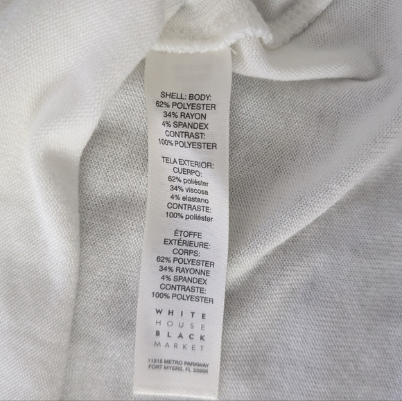 NWT White House Black Market Crochet Bell Sleeves Women's shirt - Picture 4 of 5